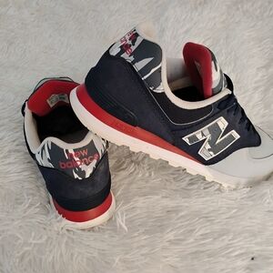 New Balance 574 Men's Size 11 Natural Indigo Camo Navy Blue Red Grey ML574PB2